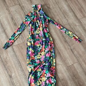 AFRM Vibrant Floral Long Sleeve Dress